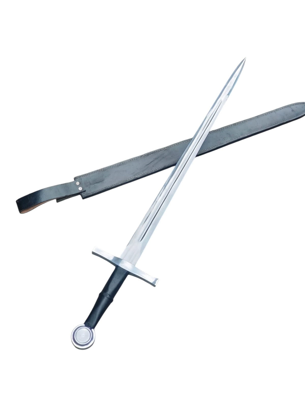 Sword with sheath on a white background